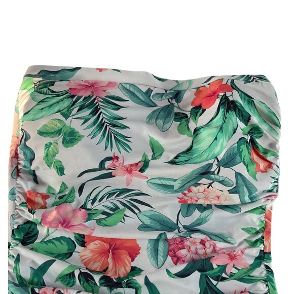 NWT Tommy Bahama Womens Tropical Floral Bandeau One-Piece Swimsuit Size 12 NEW - Picture 2 of 10